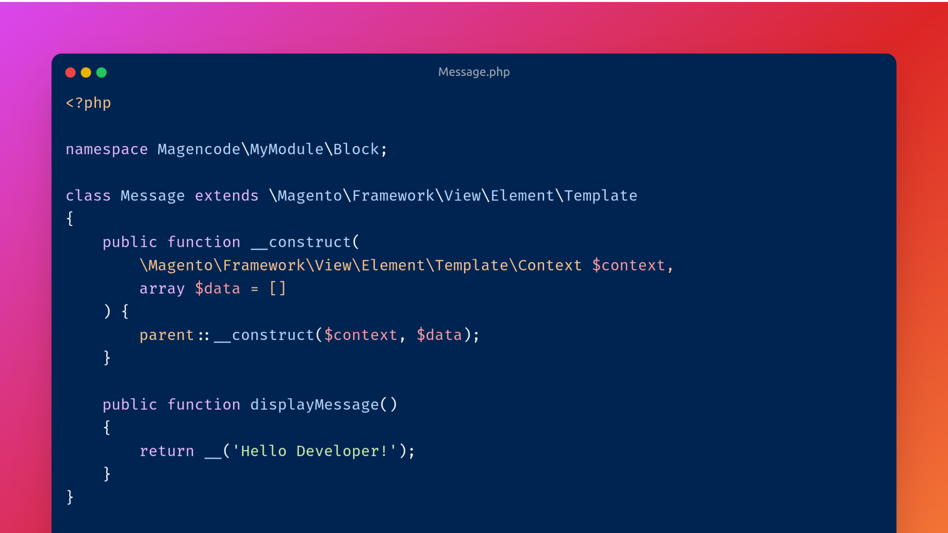 magencode - how to create a block in magento 2