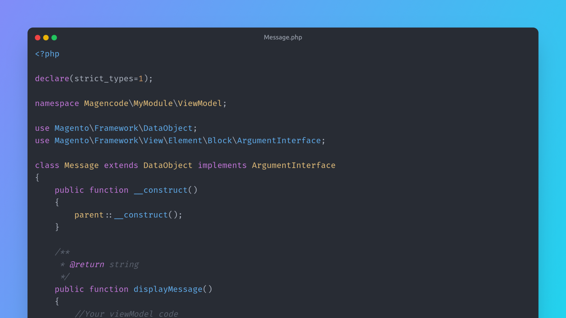 Magento 2 ViewModel